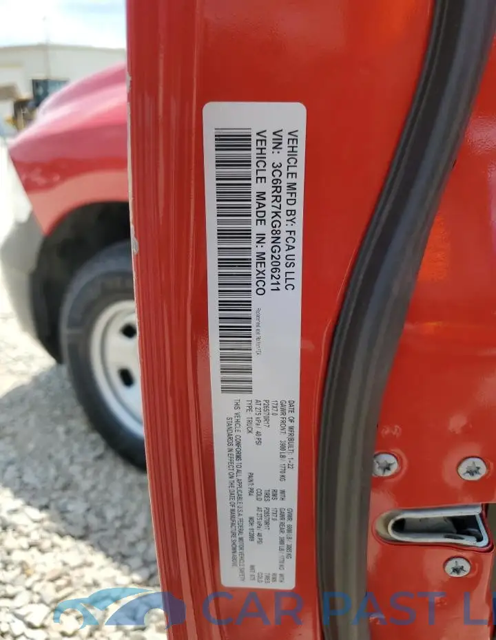 3C6RR7KG8NG206211# 12