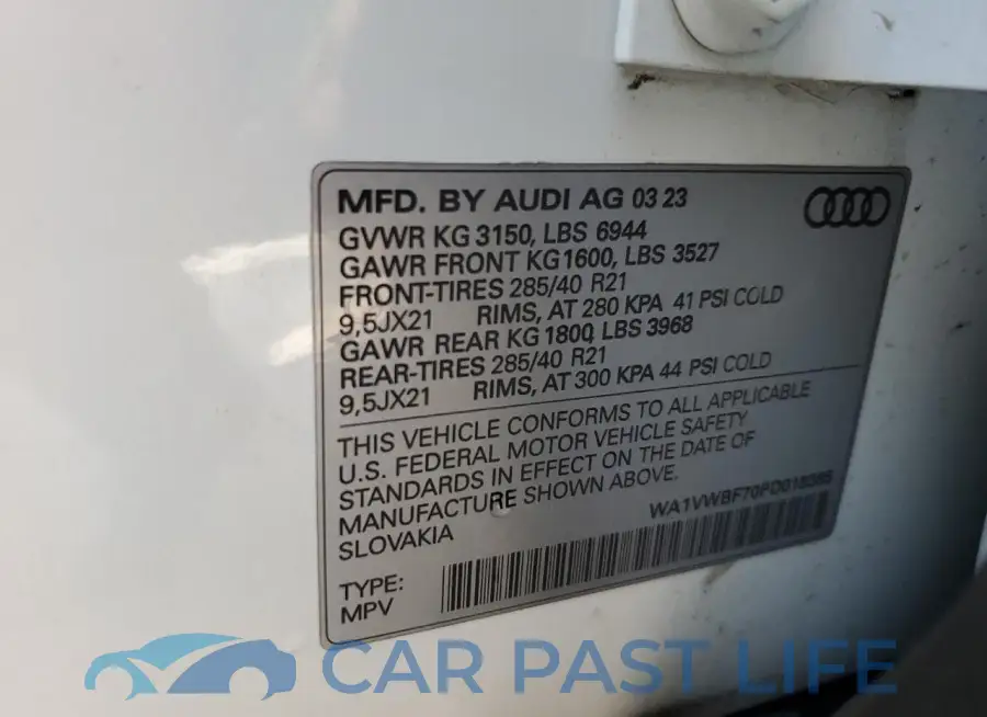WA1VWBF70PD018385# 14
