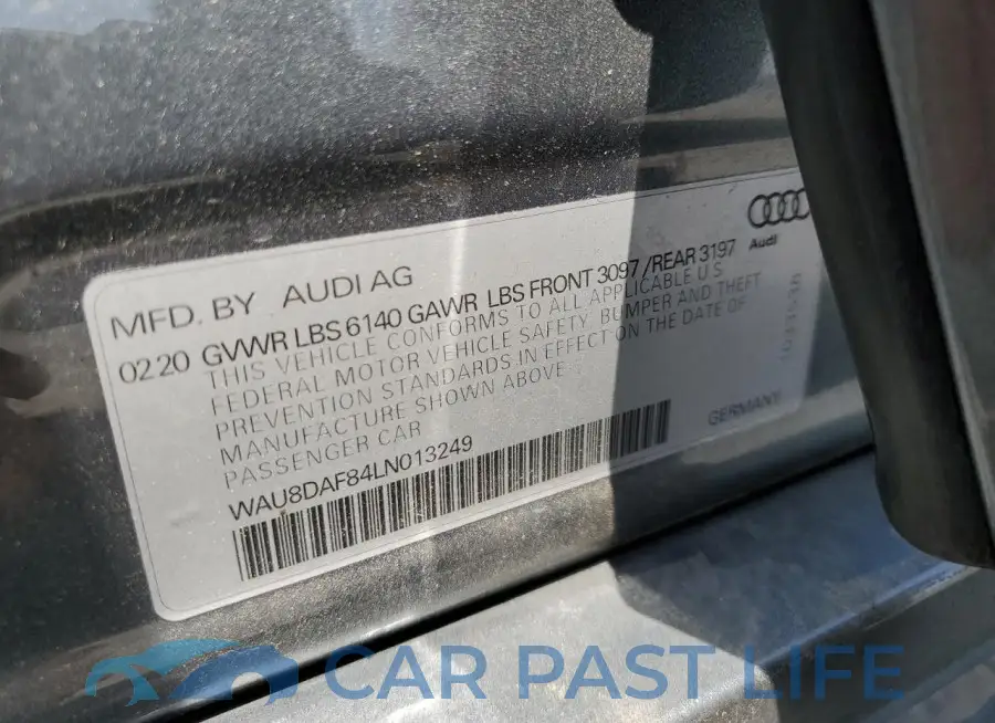 WAU8DAF84LN013249# 12