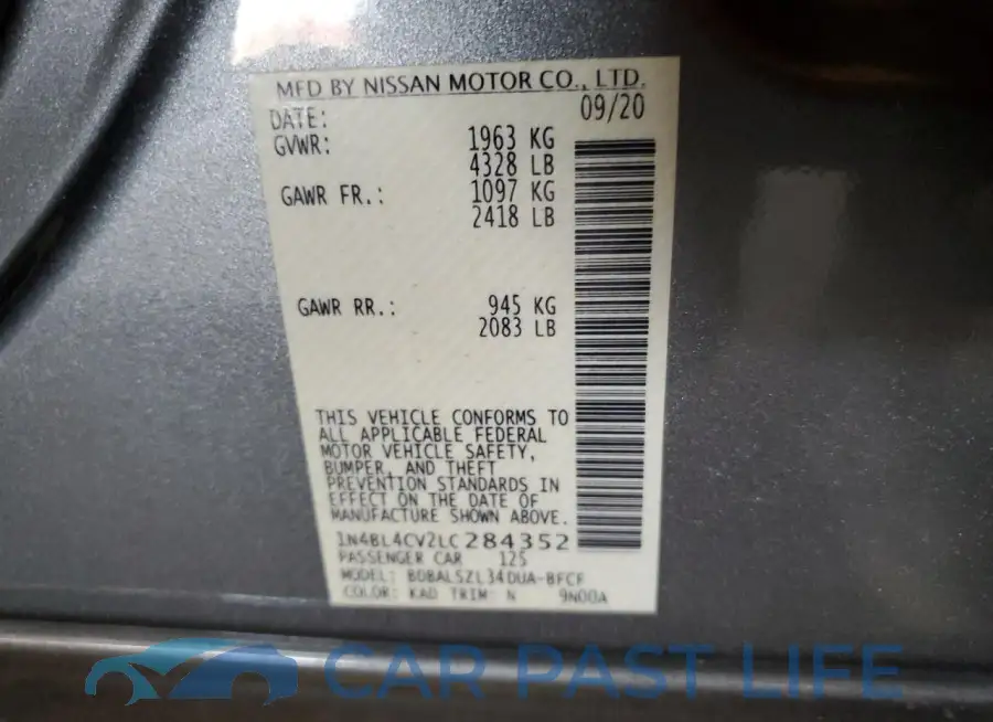 1N4BL4CV2LC284352# 12