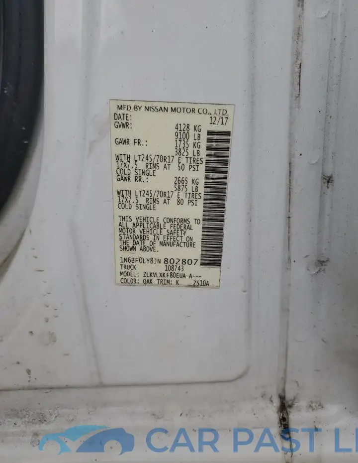 1N6BF0LY8JN802807# 12