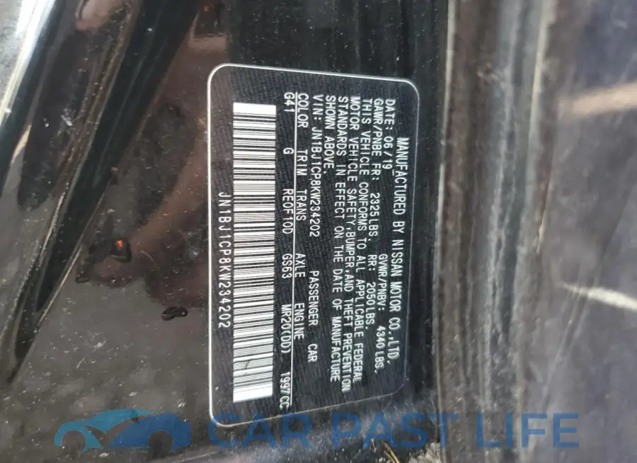 JN1BJ1CP8KW234202# 14