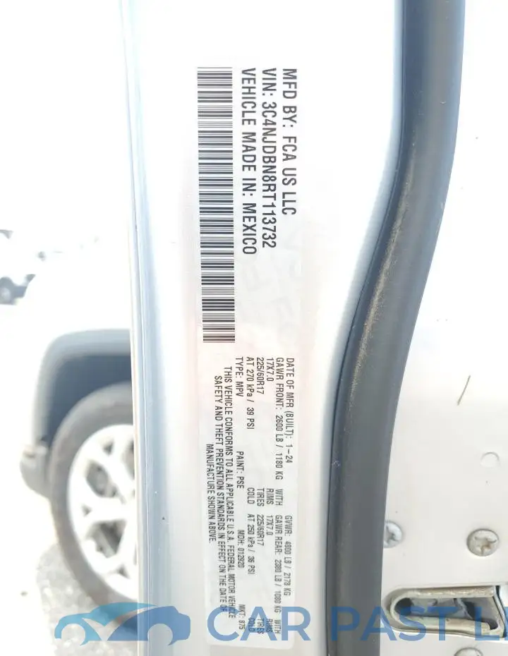 3C4NJDBN8RT113732# 13