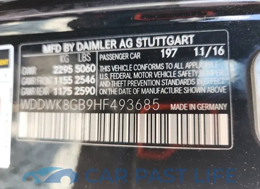 WDDWK8GB9HF493685# 12