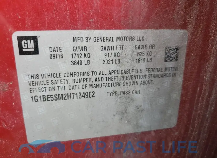 1G1BE5SM2H7134902# 12