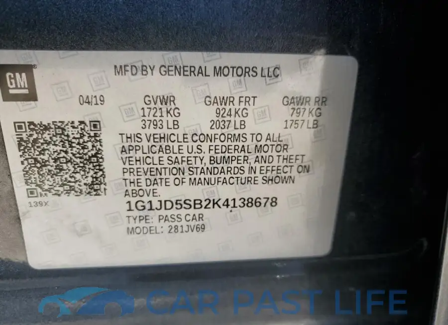 1G1JD5SB2K4138678# 12