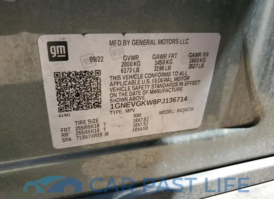 1GNEVGKW8PJ136714# 14