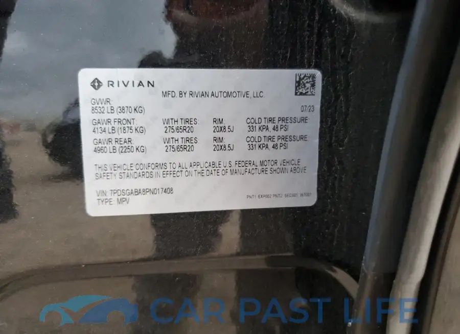 7PDSGABA8PN017408# 13