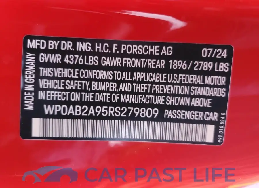 WP0AB2A95RS279809# 13