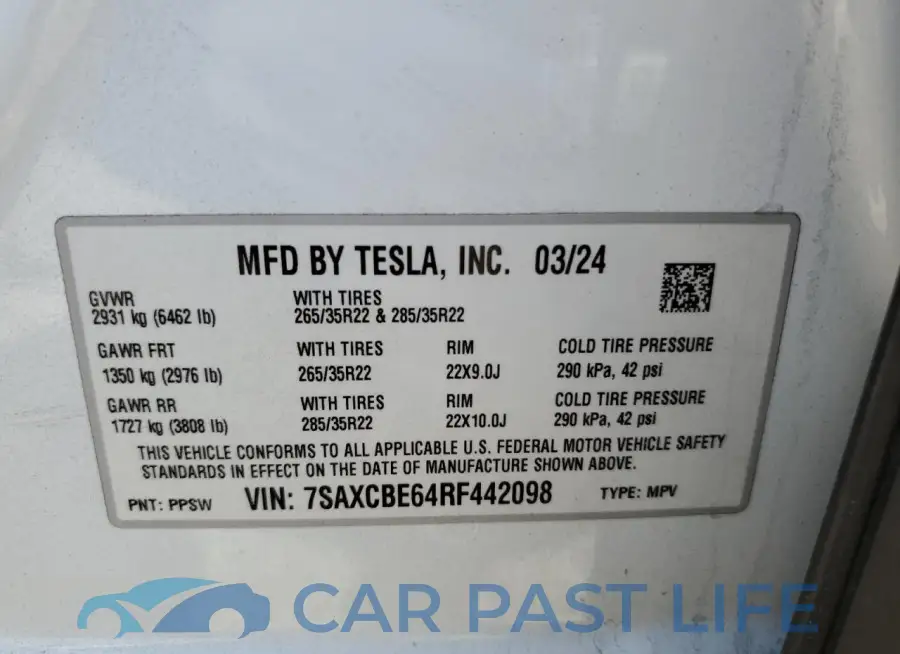 7SAXCBE64RF442098# 13
