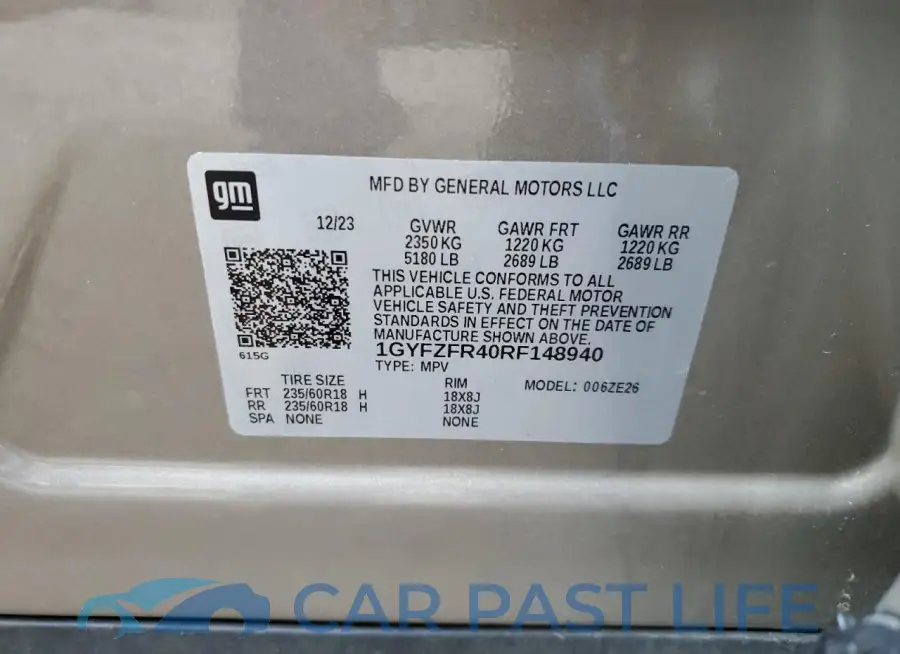 1GYFZFR40RF148940# 13
