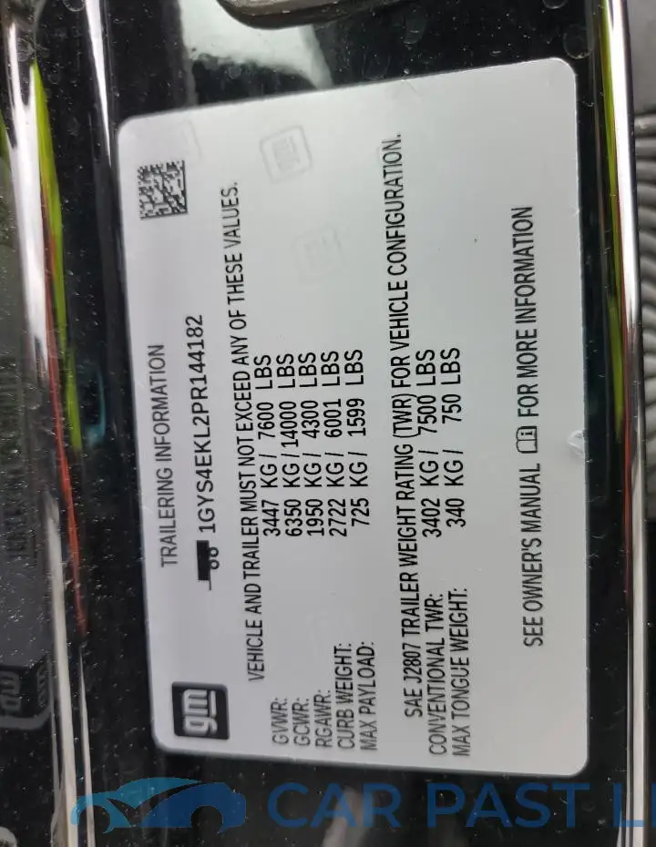 1GYS4EKL2PR144182# 13