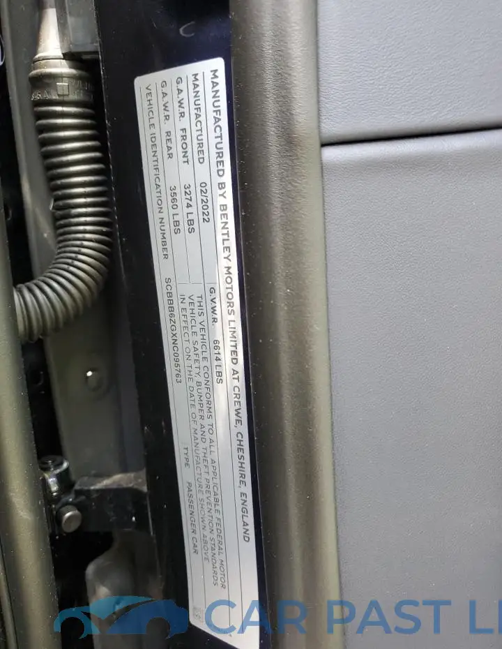 SCBBB6ZGXNC095763# 12