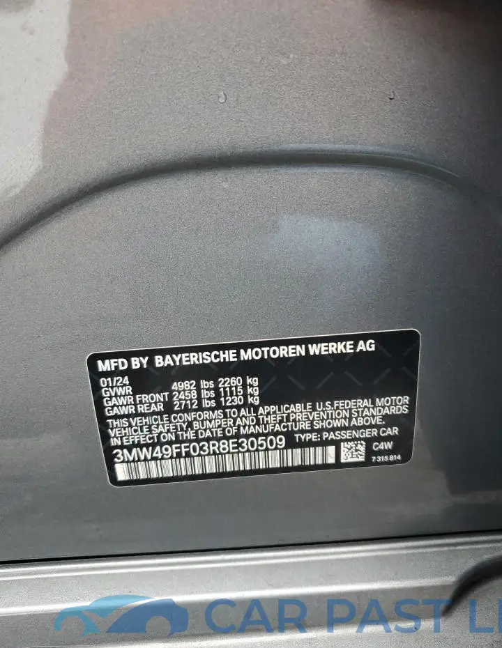3MW49FF03R8E30509# 13