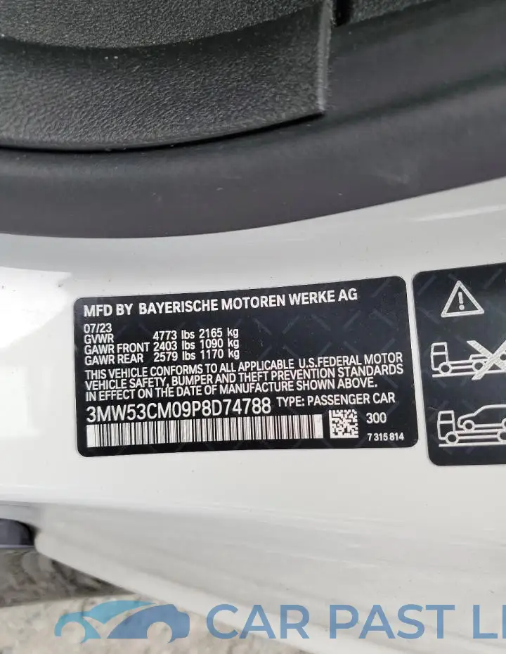 3MW53CM09P8D74788# 13