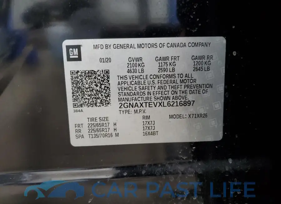 2GNAXTEVXL6216897# 13