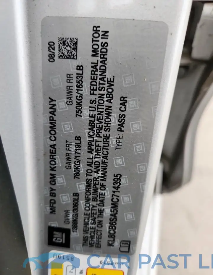 KL8CB6SA5MC714395# 13