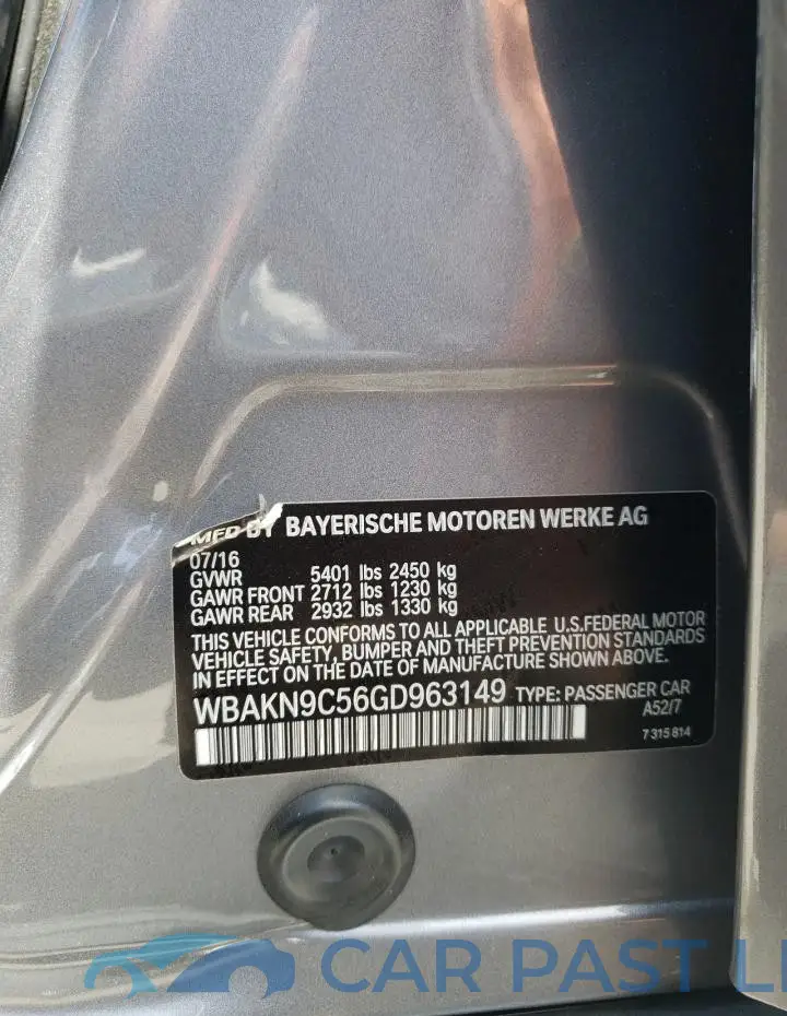 WBAKN9C56GD963149# 13