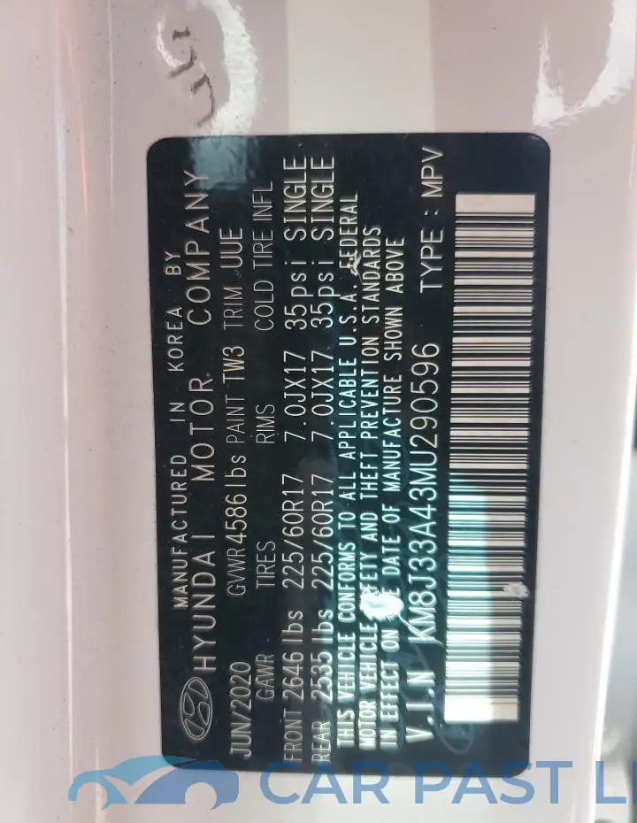 KM8J33A43MU290596# 14