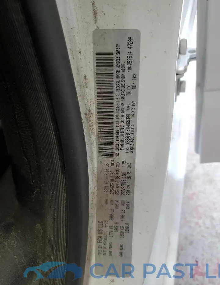 1C6SRFBT5KN865309# 12