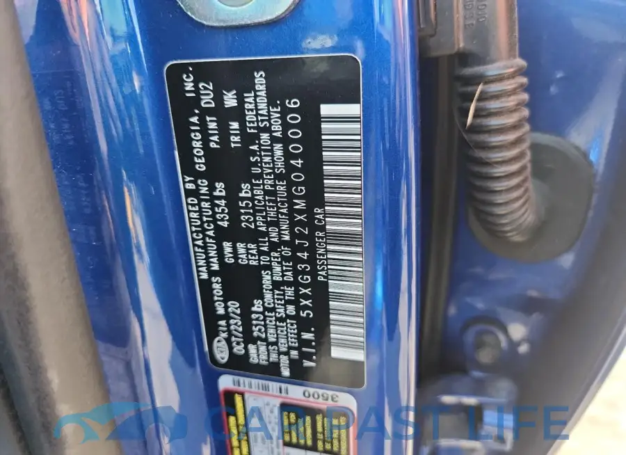 5XXG34J2XMG040006# 12