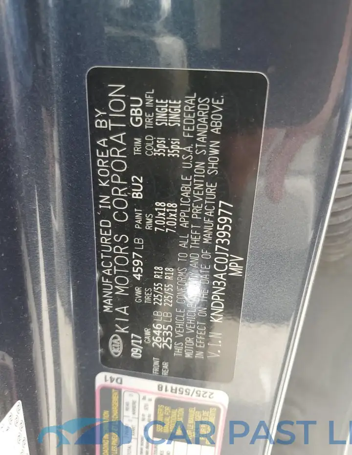 KNDPN3AC0J7395977# 13