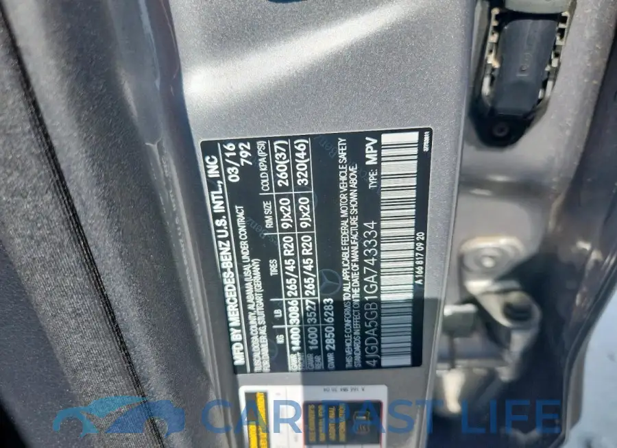 4JGDA5GB1GA743334# 13