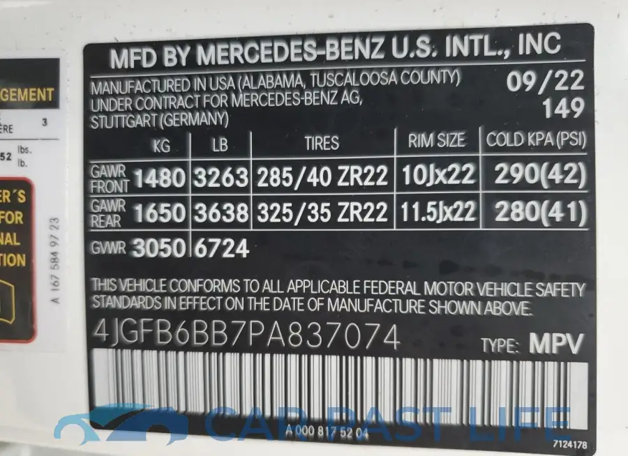 4JGFB6BB7PA837074# 13