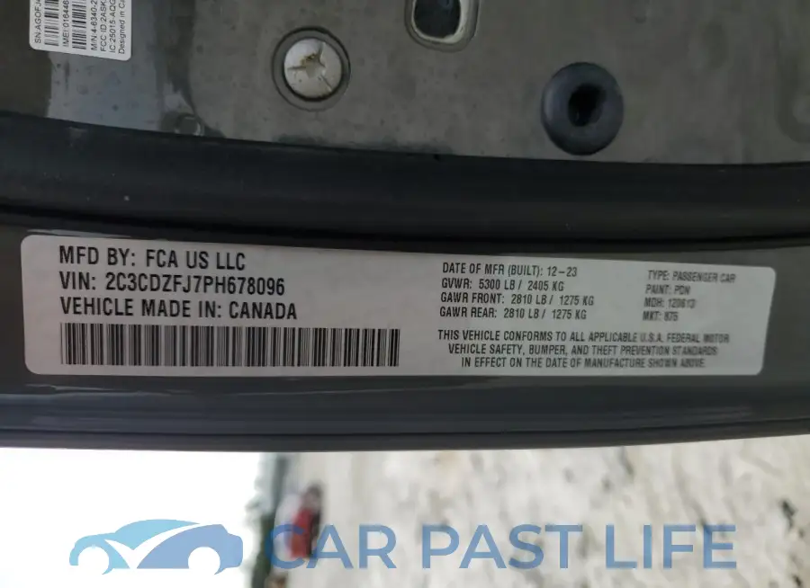 2C3CDZFJ7PH678096# 12