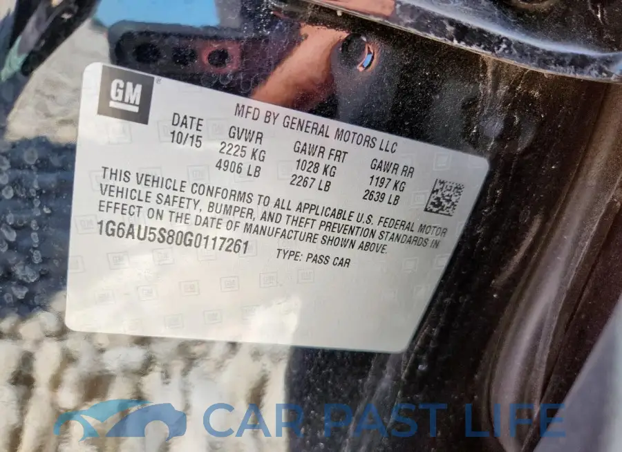 1G6AU5S80G0117261# 12