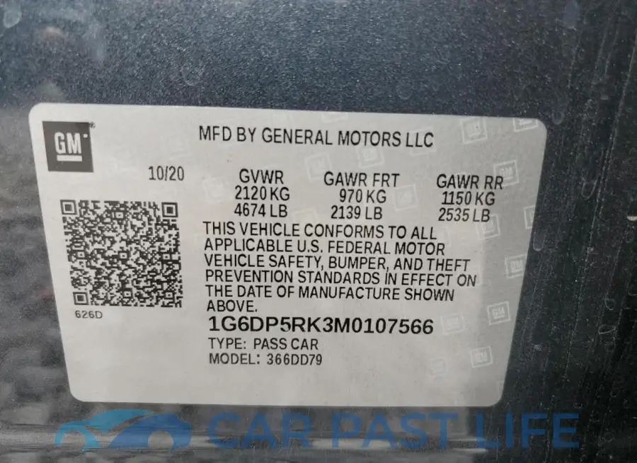 1G6DP5RK3M0107566# 12