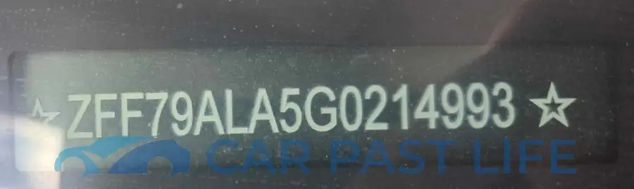 ZFF79ALA5G0214993# 10