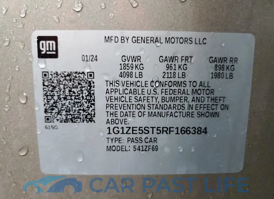 1G1ZE5ST5RF166384# 12