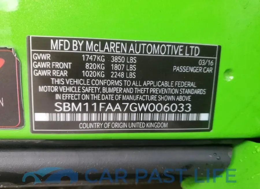 SBM11FAA7GW006033# 12