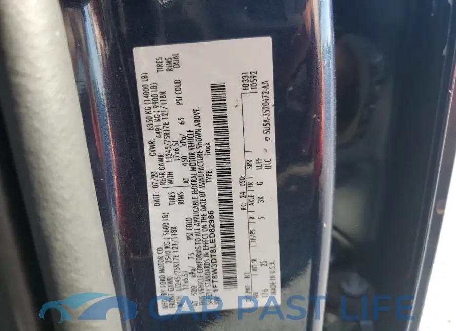 1FT8W3DT8LED82986# 12