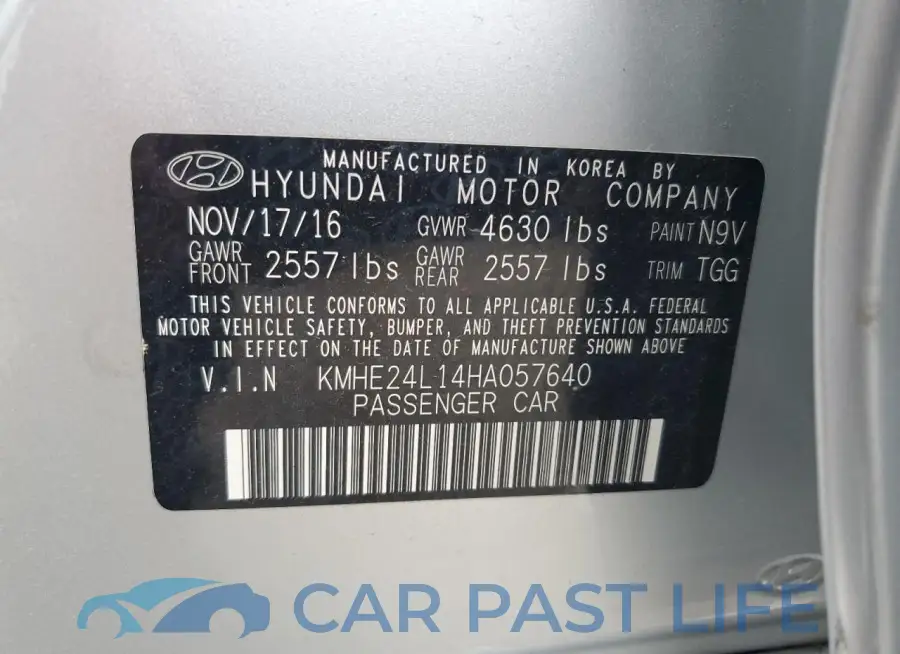 KMHE24L14HA057640# 12