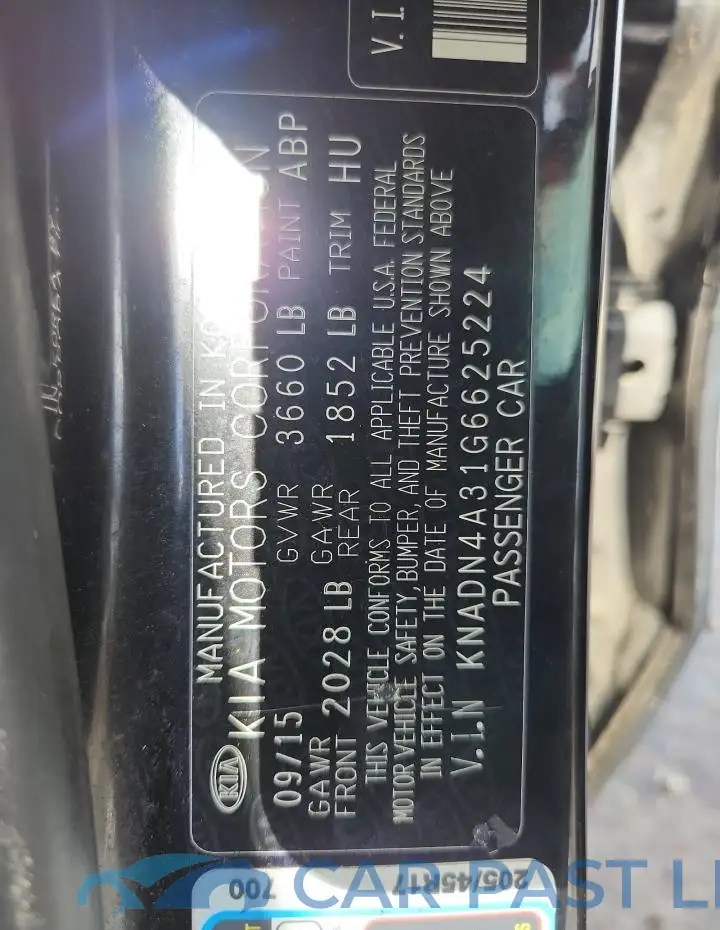 KNADN4A31G6625224# 12