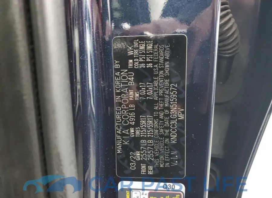 KNDCC3LG3N5159572# 13