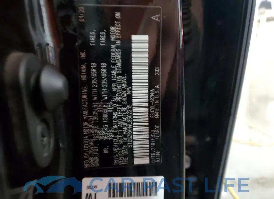 5TDGZRAH4LS502315# 13