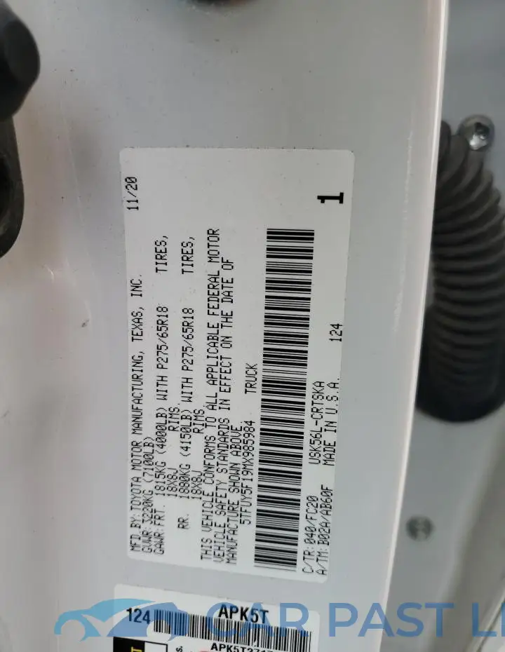 5TFUY5F19MX985984# 13