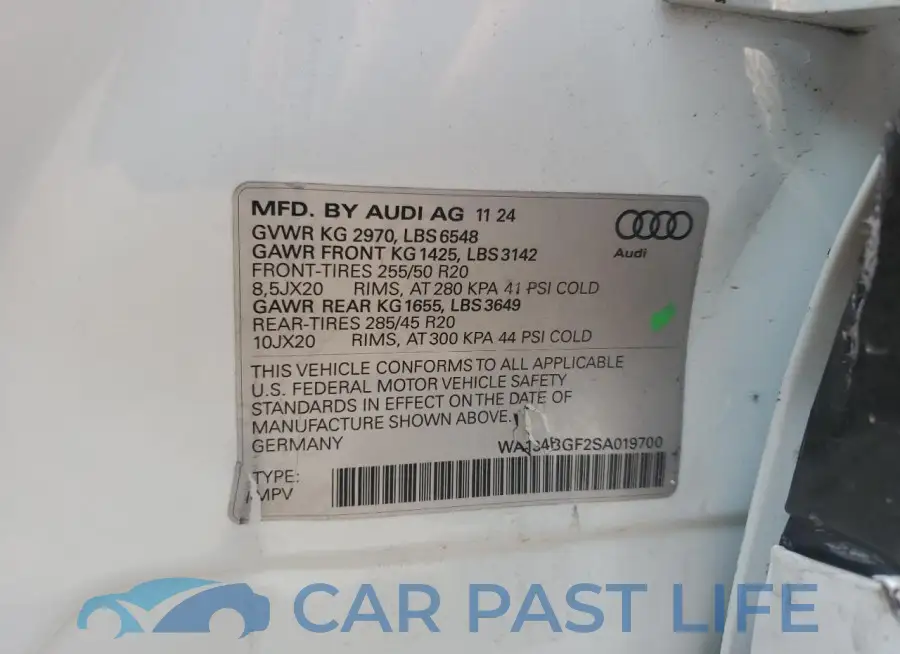 WA134BGF2SA019700# 12