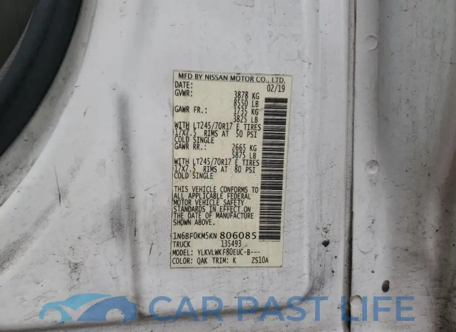 1N6BF0KM5KN806085# 13