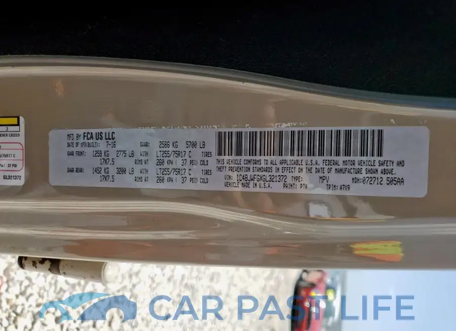 1C4BJWFGXGL321372# 13