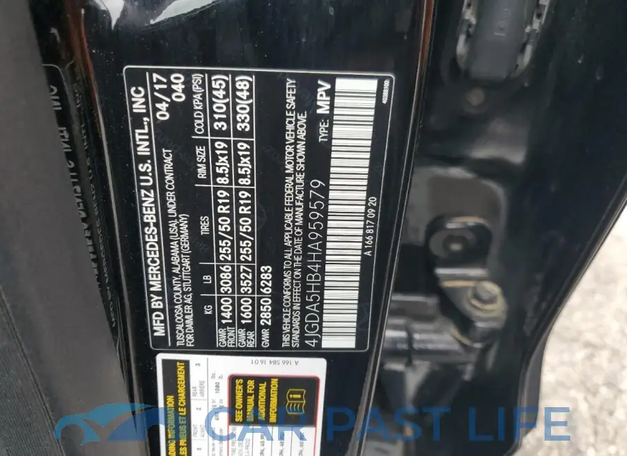 4JGDA5HB4HA959579# 13