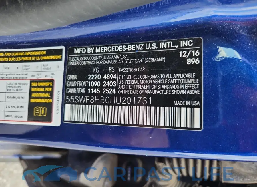 55SWF8HB0HU201731# 13