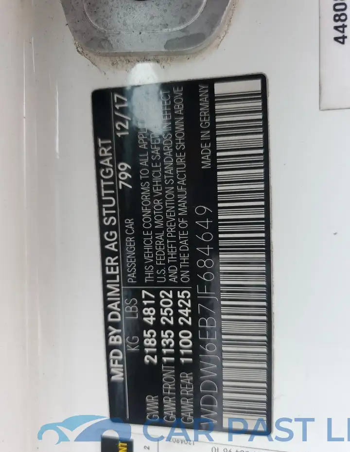 WDDWJ6EB7JF684649# 12