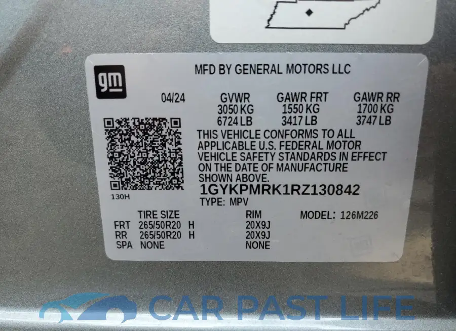 1GYKPMRK1RZ130842# 13