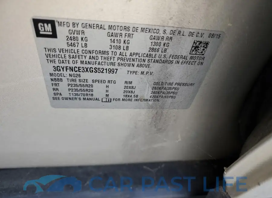 3GYFNCE3XGS521997# 12