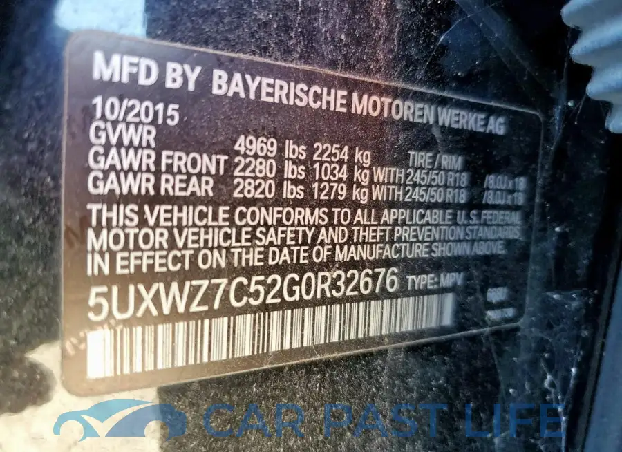 5UXWZ7C52G0R32676# 13