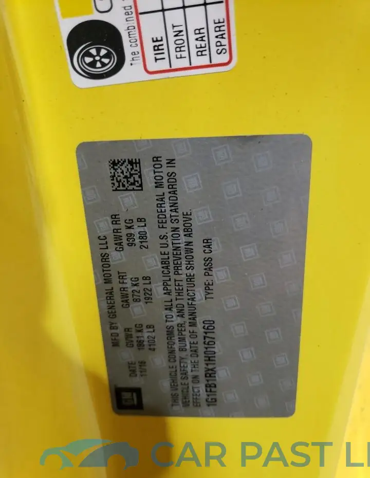 1G1FB1RX1H0167160# 12